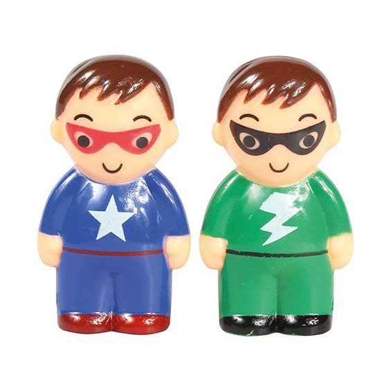 Plastic Superhero Cake Toppers - Pack of 2