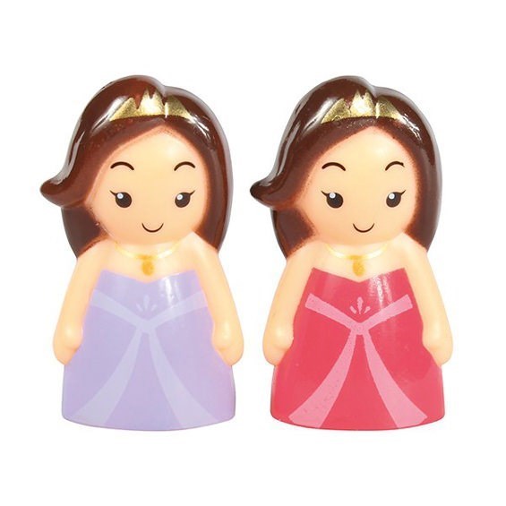 Plastic Cute Princess Cake Toppers - Pack of 2