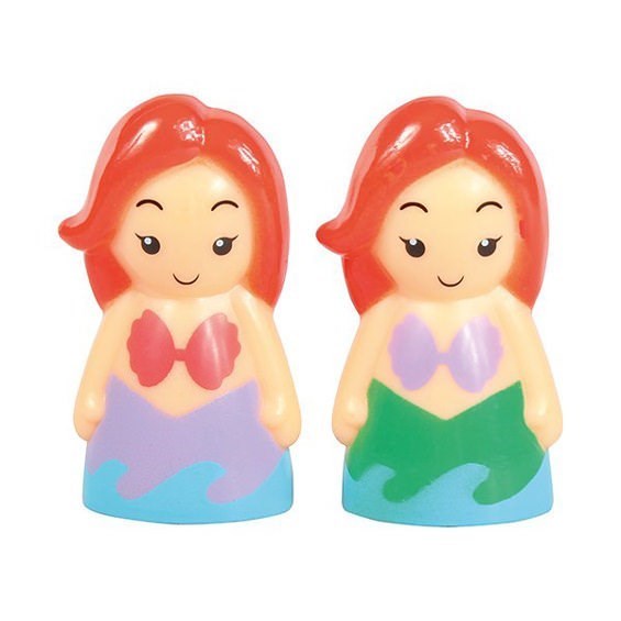 Plastic Mermaid Cake Toppers - Pack of 2