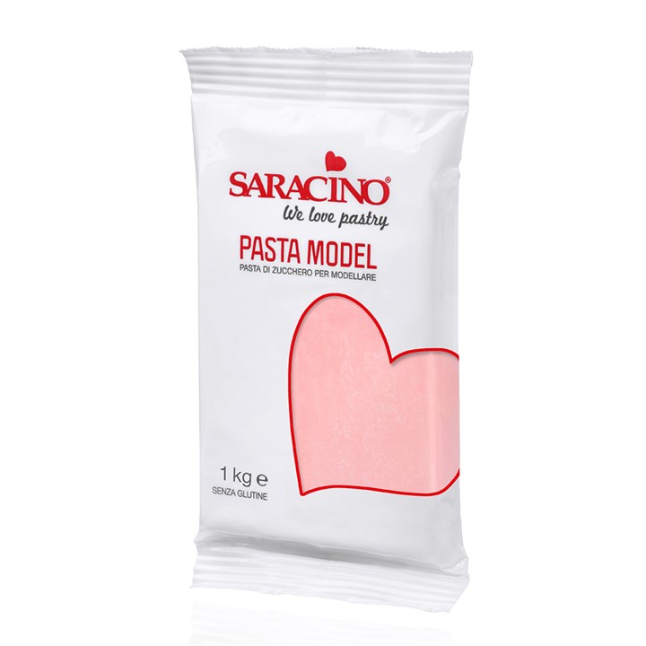 Saracino Rose Pink Modelling Paste - 6 x 1kg