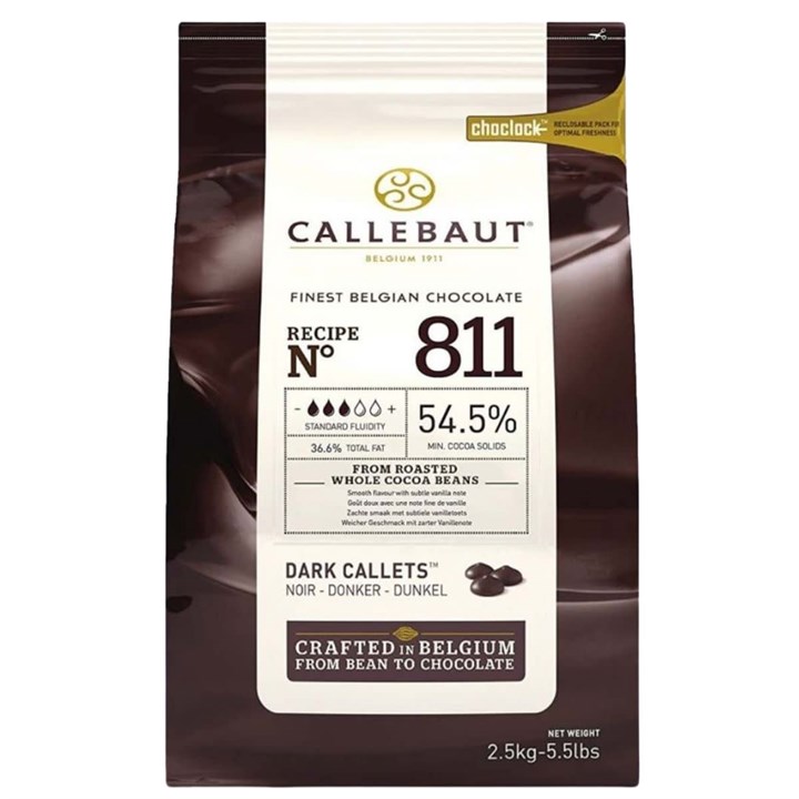 Callebaut Belgian Dark Chocolate Chips - 2.5kg