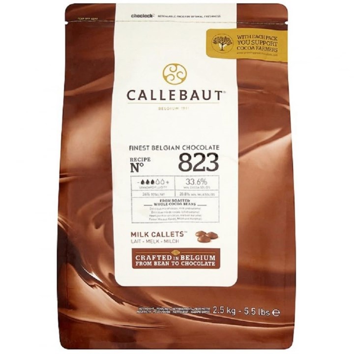 Callebaut Belgian Milk Chocolate Chips - 2.5kg