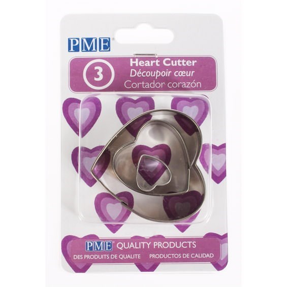 PME Heart Cutters - Set of 3