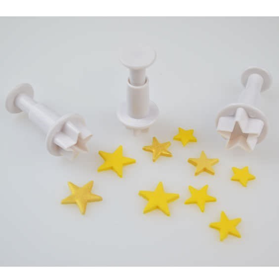 Cake Star Star Plunger Cutters - Set of 3