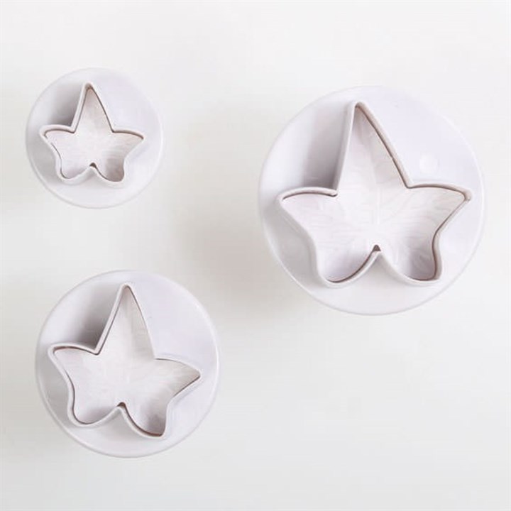 Cake Star Ivy Leaf Plunger Cutters - Set of 3