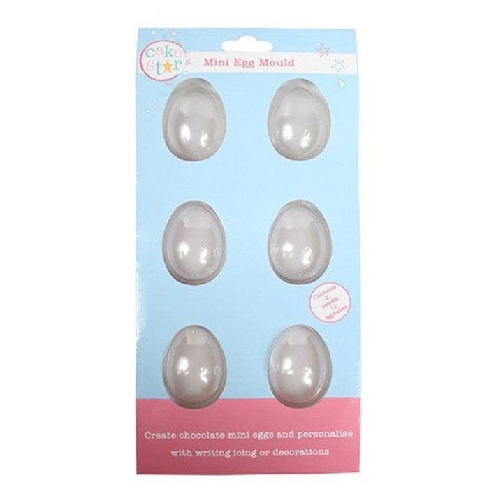 Cake Star 6 Mini Smooth Chocolate Egg Mould