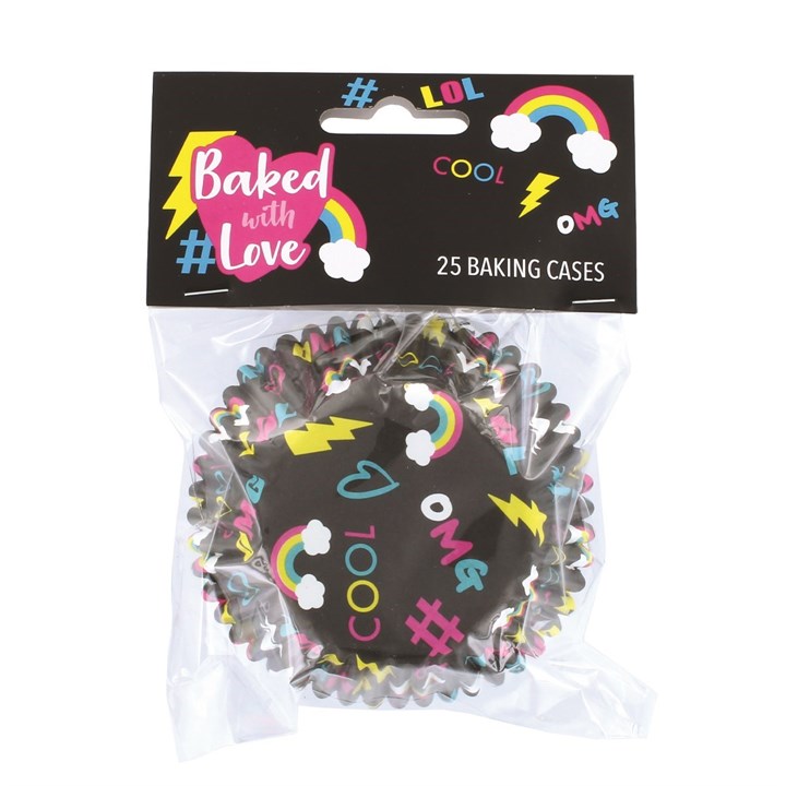 Baked with Love 25 Foil Lined #LOL Baking Cases