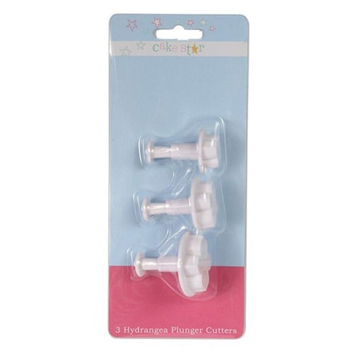 Cake Star Plunger Cutter - Hydrangea - Set of 3