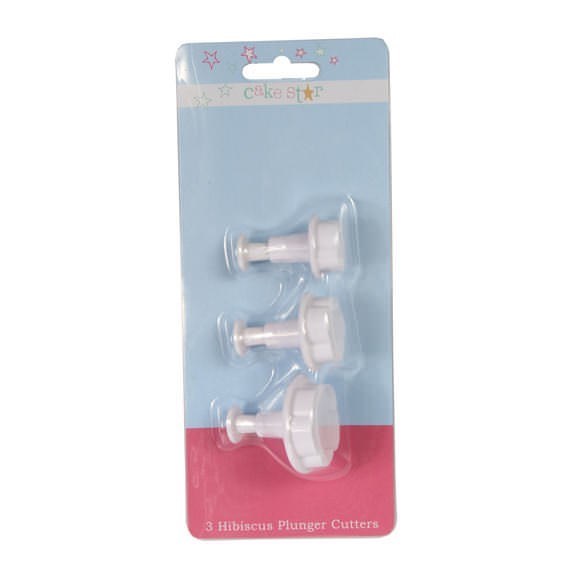Cake Star Plunger Cutter - Hibiscus - Set of 3