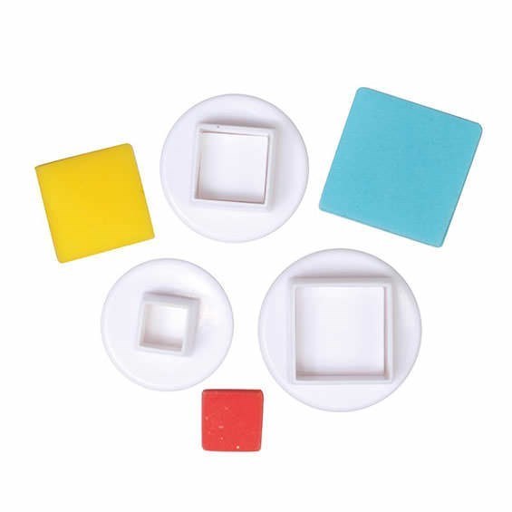Cake Star Square Plunger Cutters - Set of 3