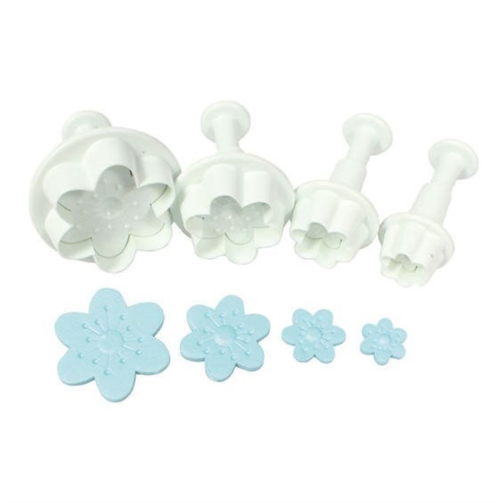 Cake Star Plunger Cutter - Cherry Blossom - Set of 4