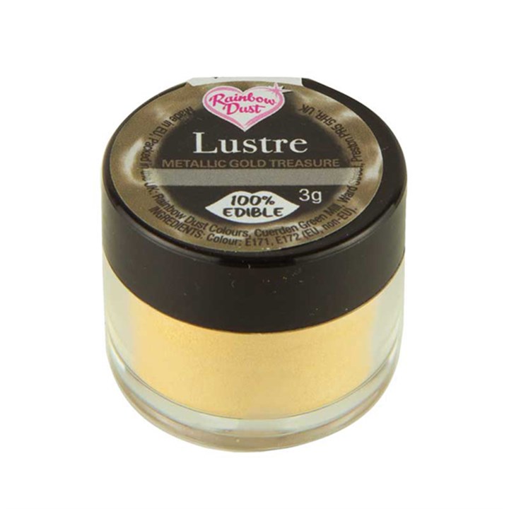 Rainbow Dust Edible Silk - Metallic Gold Treasure