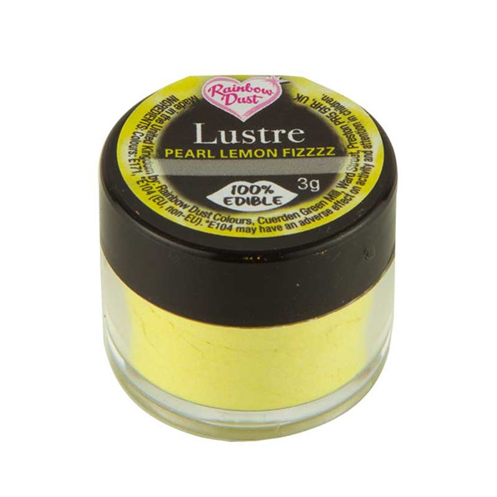 Rainbow Dust Edible Silk - Pearl Lemon Fizz