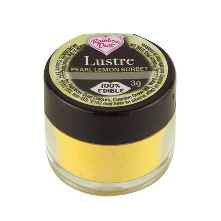 Rainbow Dust Edible Silk - Pearl Lemon Sorbet