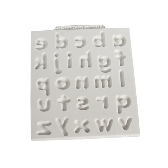 Katy Sue Silicone Sugarcraft Mould - Domed Alphabet - Lowercase