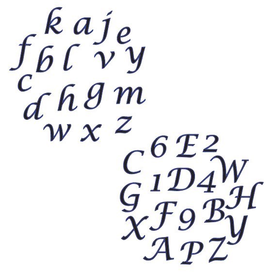 FMM Script Tappit Alphabet & Numbers Set