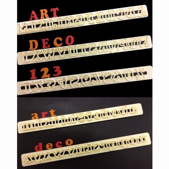 FMM Art Deco Tappit Alphabet & Numbers Set