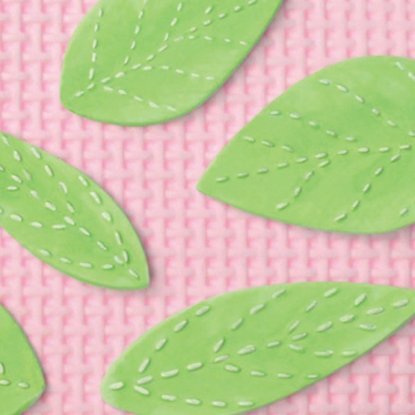Katy Sue Stitched Leaves Sugarcraft Mould