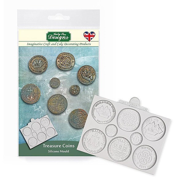 Katy Sue Treasure Coins Sugarcraft Mould