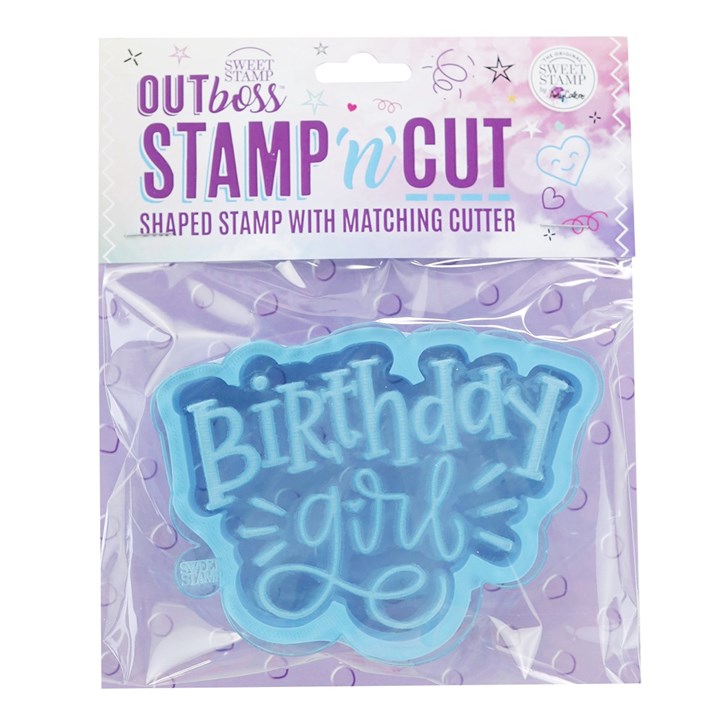 Sweet Stamp Birthday Girl OUTboss Stamp n Cut Set