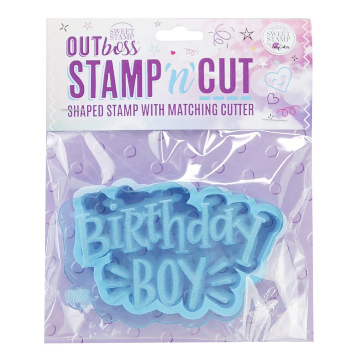 Sweet Stamp Birthday Boy OUTboss Stamp n Cut Set