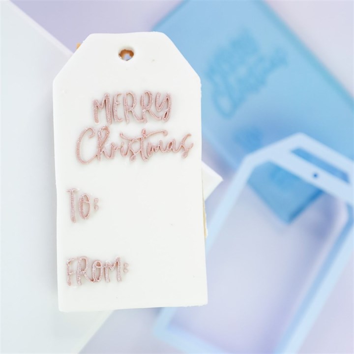Sweet Stamp Christmas Gift Tag OUTboss Stamp n Cut Set