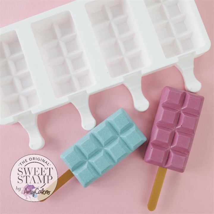 Sweet Stamp Chocolate Bar Cake Popsicle Mould