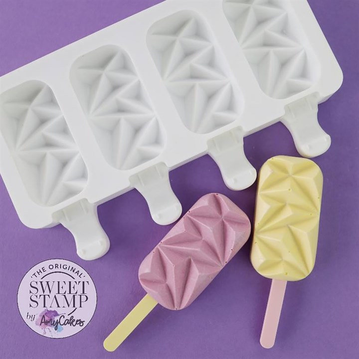 Sweet Stamp Geometric Cake Popsicle Mould - Mini