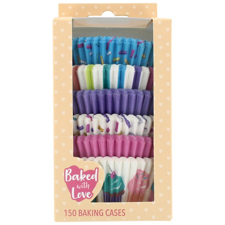 Baked with Love Pastel Sprinkles Baking Cases - Pack of 150