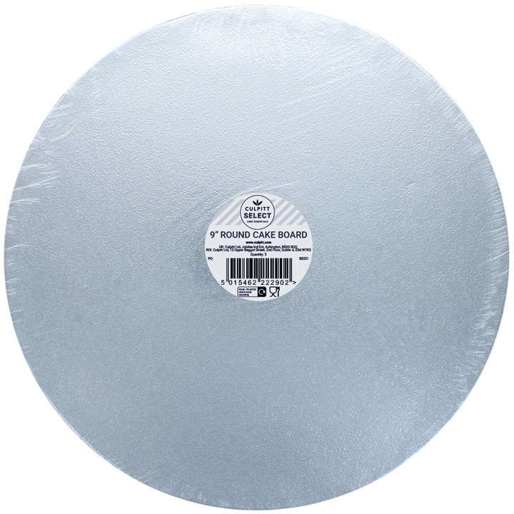 Culpitt Select Cake Boards, Round, 9" - 5 Pack