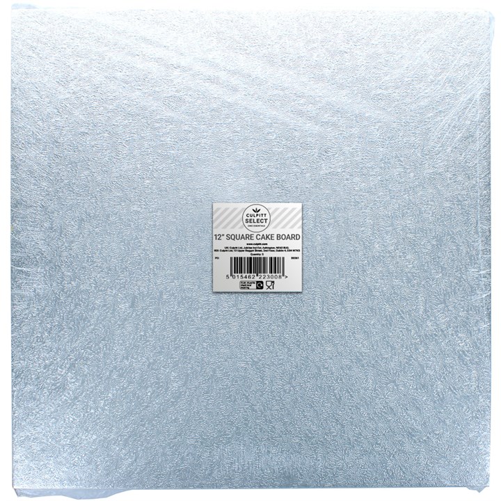 Culpitt Select Cake Boards, Square, 12" - 5 Pack