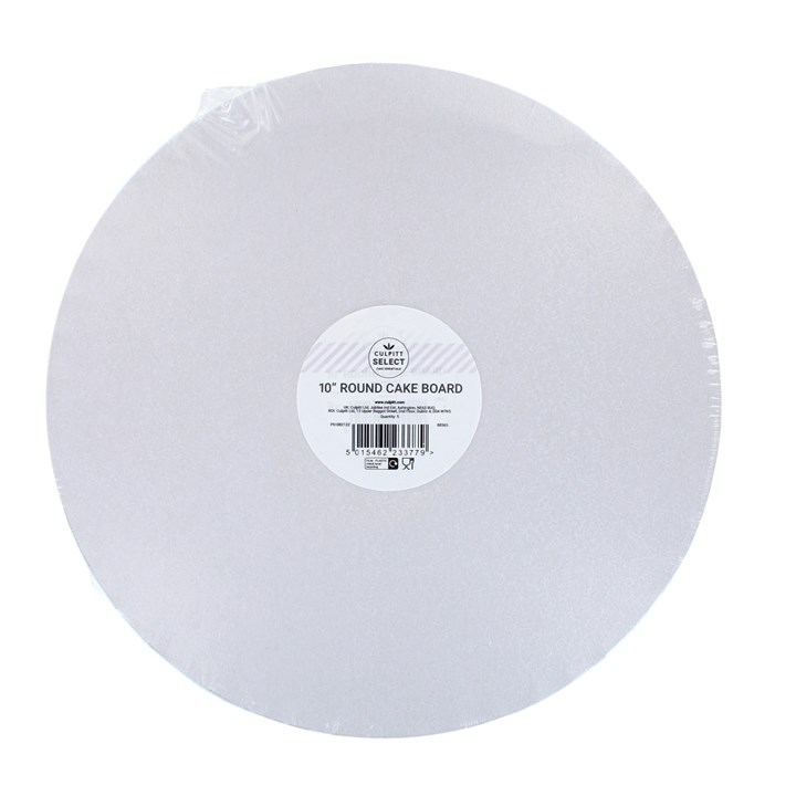 Culpitt Select White Cake Boards,Round, 10" - 5 Pack