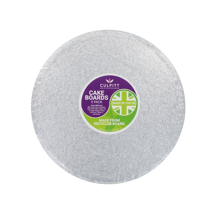 Silver UK Lightweight Round Board-203mm (8")-5pk