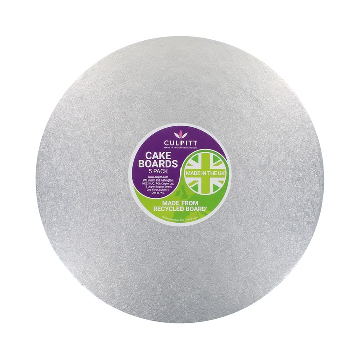 Silver UK Lightweight Round Board-254mm (10")-5pk