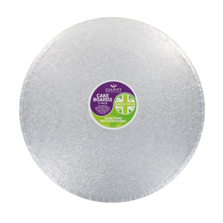 Silver UK Lightweight Round Board-355mm (14")-5pk