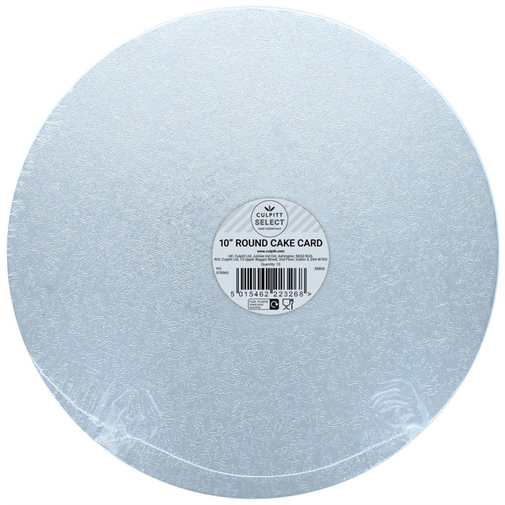 Culpitt Select 3mm Cake Cards, Round, 10 Inch - 10 Pack