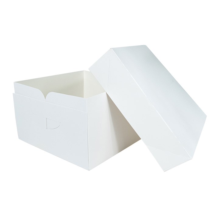 Bulk Pack - 10"  White Cake Box and Lid - Pack of 10