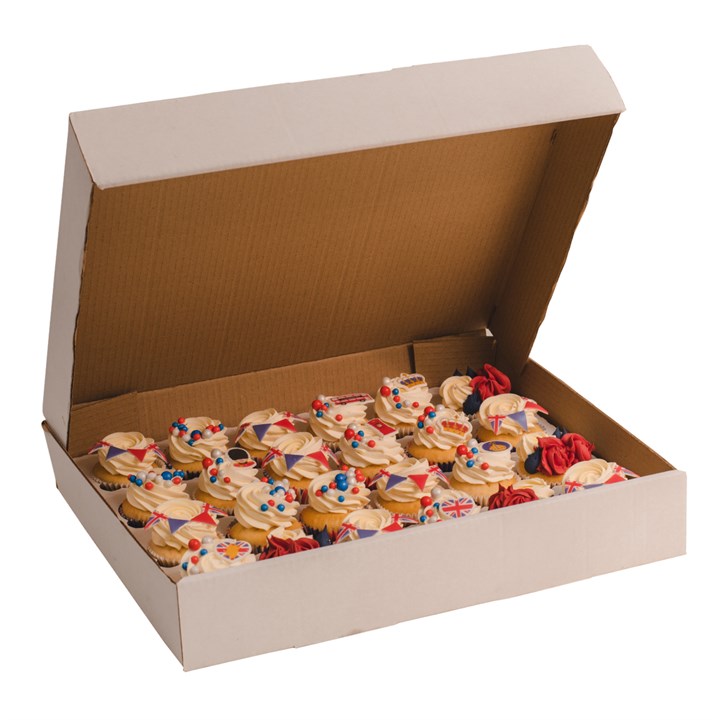 24 Cavity Corrugated Cupcake Box