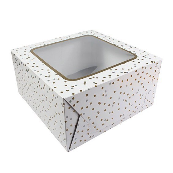 Metallic Spot Cake Box - 10