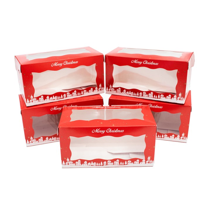 Christmas Log Boxes | 8 x 4" - 5 Pack