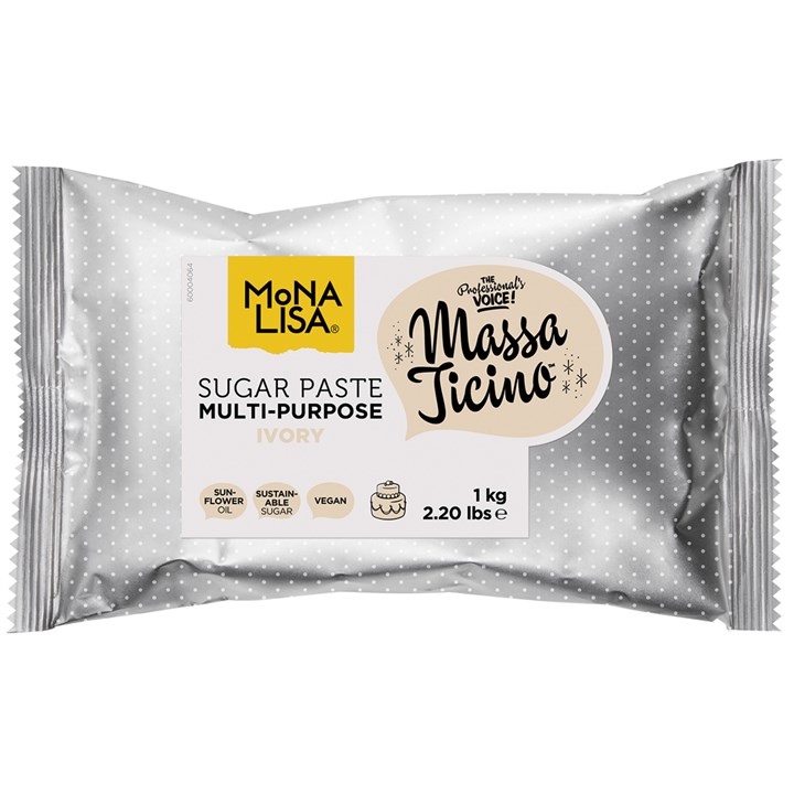 Massa Ticino by Mona Lisa Multi-Purpose Sugar Paste - Ivory - 1kg - SALE
