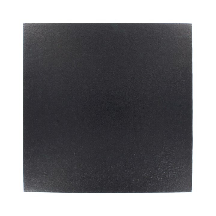 10'' (254mm) Double Thick Square Turned Edge Cake Cards Black (between 2.5 & 3mm Thick)