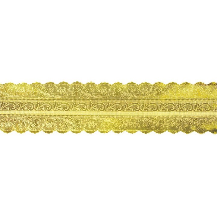 Gold Coloured Embossed Cake Band - 51mm x 50m