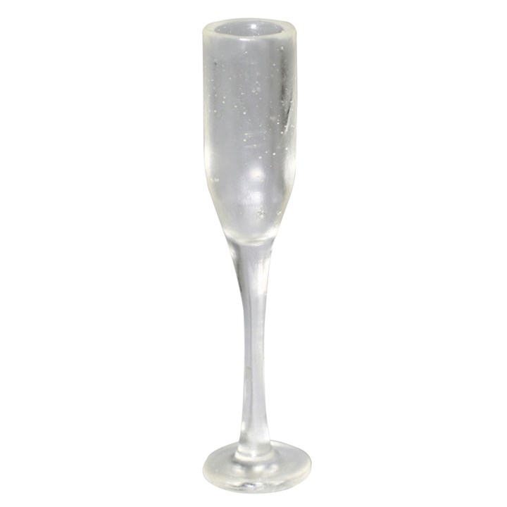 Plastic Champagne Flute Cake Decoration - Box of 50