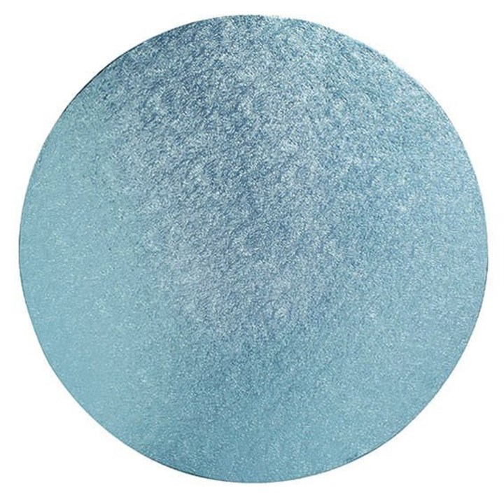 Bulk Pack - Round Baby Blue Cake Drum Board - 10" - Pack of 5