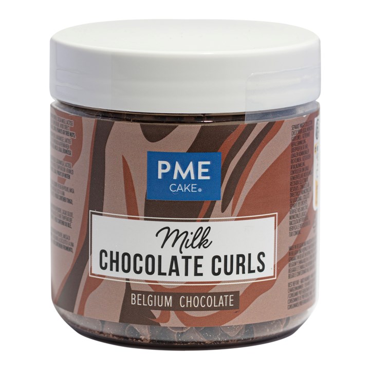 PME Milk Belgian Chocolate Curls - 85g