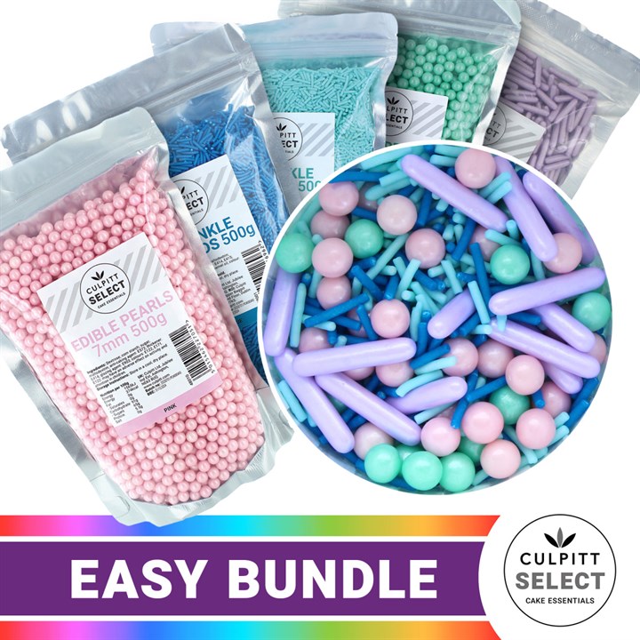 Culpitt Select Party Cake Sprinkles Mix Lilac & Blue
