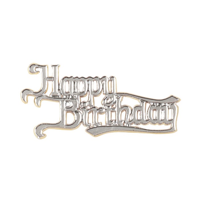DPACK-MOTTO-HAPPY BIRTHDAY-SIL-RP-73mm