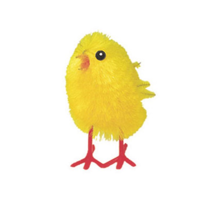 Medium Yellow Chenille Chicks - 38mm