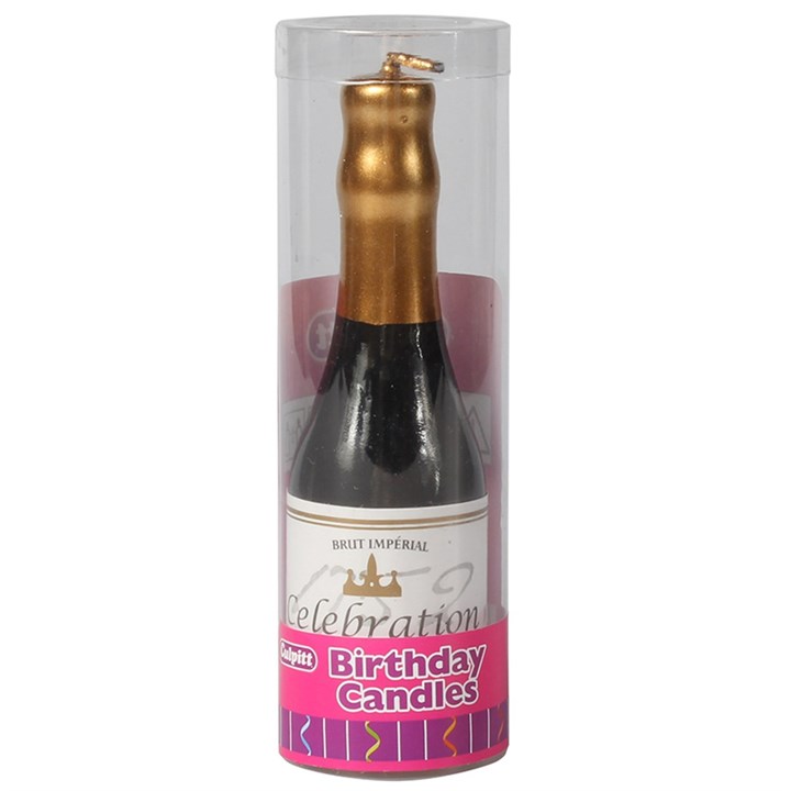 Champagne Bottle Cake Candle
